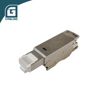 Gcabling Nuevo Diseño RJ45 8P8C Cat6a 7 8 Conector Macho Ethernet UTP FTP Sin Herramientas de Cobre RJ45 Cat6a 7 8