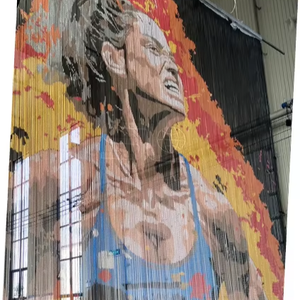 Cortina de Cadena de Aluminio Personalizable <span class=keywords><strong>con</strong></span> Malla Metálica para Decoración de <span class=keywords><strong>Fachadas</strong></span> de Edificios Comerciales - Product Image 1