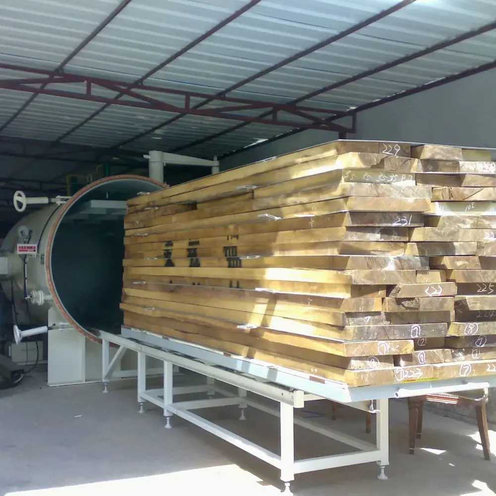 Horno de secado de madera para carpintería, máquina de secado de madera roja para secado de losas grandes