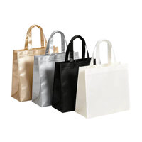 Grand sac de courses imperméable en non-tissé laminé, impression personnalisée, sac de transport pour supermarché et commerce de détail