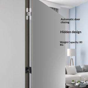 Ferme-porte <span class=keywords><strong>invisible</strong></span> pour portes en bois, en fer et d'hôtel - Ouvre-porte automatique caché avec charnière à ressort opposée - Product Image 3