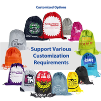 Sac à dos à cordon personnalisé avec logo, en polyester imperméable, durable, écologique et portable pour les aventures en plein air