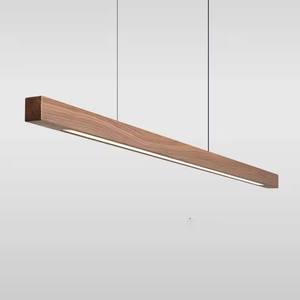 Suspensions LED Modernes en <span class=keywords><strong>Bois</strong></span>, Lustres Minimalistes en <span class=keywords><strong>Bois</strong></span>, Éclairage Accroché pour Salle à Manger, Bureau <span class=keywords><strong>et</strong></span> Bar, <span class=keywords><strong>Luminaire</strong></span> Suspendu - Product Image 1