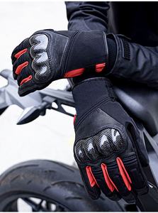 Accesorios para Motocicletas, Guantes de Motociclismo con Forro Polar Impermeables y Resistentes al Viento para Invierno, con Pantalla Táctil - Product Image 4
