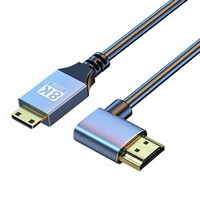 Câble de données Mini HDMI vers HDMI pour écran 8K/60Hz avec conducteur en cuivre étamé pour TV (Modèle YY-0729A)