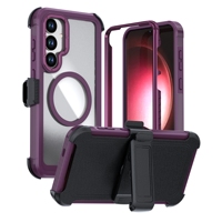 Étui de protection intégrale 360° antichoc robuste et résistant avec coque magnétique pour Samsung Galaxy S25 Plus
