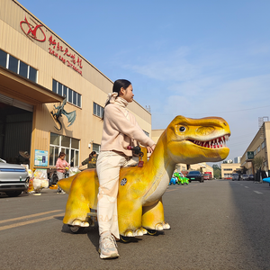 פארק שעשועים ממונע ילדים נסיעה דינוזאור על מכונית חשמלית למכירה - Product Image 2