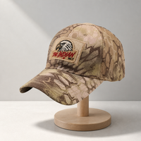Gorras de Camuflaje Tácticas Personalizadas para Campamento y Senderismo al Aire Libre, Gorra de Béisbol con Parche Bordado con Logotipo para Hombre