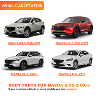Bandes de calandre chromées pour pare-chocs de voiture pour Mazda Série 2 3 6 Axela Atenza CX-5 CX5 Saloon Hatchback 2009 à 2024 Plating Grille Trim