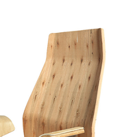 Chaise de bureau moderne LIDENG XX-18, chaise de patron contemporaine en bois d'eucalyptus courbé, décoration double face, réglable, première classe