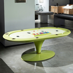 Mesa de Póker Texas Hold'em Moderna y Creativa de Madera Sólida para Múltiples Jugadores, Mesa de Juego con Fieltro para el Hogar, Clubes y Ocio - Product Image 2