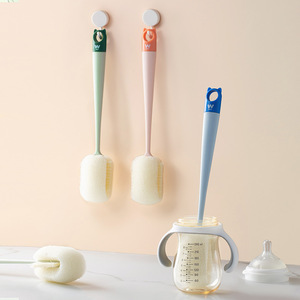 Long-Handled Sponge Cup Brush Macaron Color PP Material Bottle Cleaning Tea Stain Remover - Product Image 2