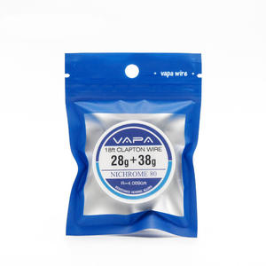 VAPA Ni80 Cable de resistencia de calentamiento eléctrico de 18 pies Nichrome80 Clapton fundido 28ga + 38ga aleación de níquel - Product Image 1