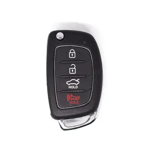 Для Sonata 2015-2017 3 + 1 Тревожная кнопка оригинальный складной ключи FCC, аддитивного цветового пространства (ID TQ8-RKE-4F16 FSK 433 МГц автомобиль смарт-ключ номер детали. 95430-C1010