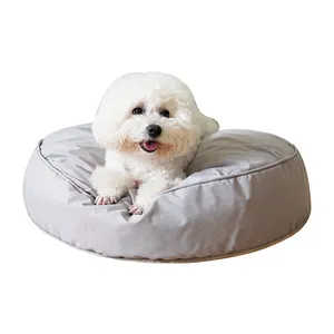 2023 removable cover high resilience washable private label extra round dog sofa cat pet beds with factory price