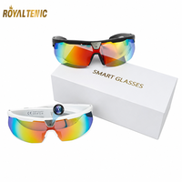Lunettes de cyclisme W640 avec caméra anti-tremblement 8MP, appels Bluetooth, chargement rapide Type-C, traduction en temps réel, lunettes intelligentes IA, vente en gros OEM