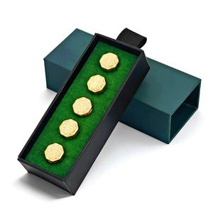 Botón hexagonal de metal KUNSHUO para Baju Melayu, botón de camisa, ropa, logotipo de marca personalizado, botón malayo para ropa Baju Melayu - Product Image 2