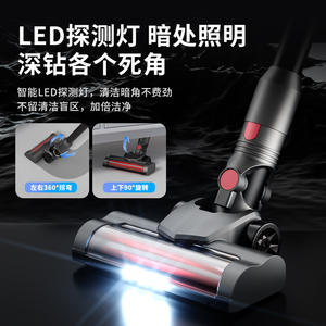 เครื่องดูดฝุ่นไร้สายสำหรับใช้ในบ้าน พร้อมหัวดูดแบบแบน ใช้พลังงานจากแบตเตอรี่ ใช้งานได้นาน 30-40 นาที พร้อมกล่องเก็บฝุ่น - Product Image 3