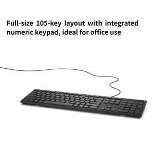 Clavier filaire USB Dell KB216, disposition <span class=keywords><strong>bilingue</strong></span> arabe / <span class=keywords><strong>espagnol</strong></span> / portugais / français, original - Product Image 3