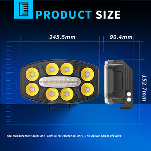 Faros LED de 10 Pulgadas para Camioneta, Luz de Trabajo Ovalada, 12V 120W, Impermeables, Faros Antiniebla para Todoterreno, ATV, SUV, Jeeps - Product Image 3