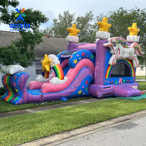 Nuevo diseño inflable niños Casa <span class=keywords><strong>de</strong></span> rebote unicornio saltando <span class=keywords><strong>castillo</strong></span> con tobogán - Product Image 3