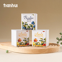 Boîtes en métal Tianhui pour épices matcha, boîte carrée en métal, petite boîte en étain pour le stockage du matcha, boîte à thé, boîte en étain pour le thé
