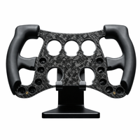 Volant de course F1 professionnel pour simulateur de course, face en fibre de carbone forgée, compatible avec Fanatec / Logitech