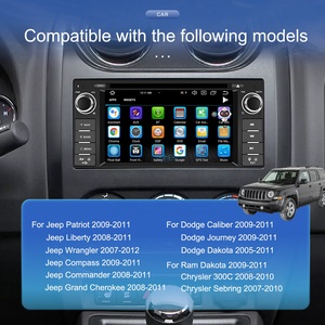 Podofo pour Jeep/<span class=keywords><strong>Dodge</strong></span>/Ram/Chrysler 8 Core Android Lecteur DVD de voiture 6.2 "<span class=keywords><strong>Autoradio</strong></span> stéréo Carplay/Android Auto/GPS/WIFI/4G/RDS/DSP - Product Image 2