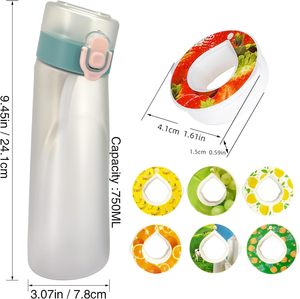 Botella de Agua Deportiva Portátil de 750 ml con Pajita |   Vaso de Sabor Sin Azúcar ni Calorías |   Botella Deportiva de Moda con Tapa Antiderrames - Product Image 2