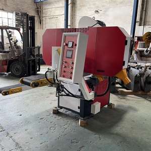 Industrial Horizontal Dual Blade Conveyor Resaw <strong>Wood</strong> <strong>Cutting</strong> Band Saw 15.37kW Motor for <strong>Cutting</strong> Logs Redwood <strong>Thin</strong> <strong>Wood</strong> <strong>Board</strong> - Product Image 4