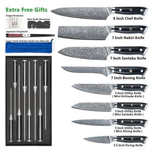 Cuchillo kiritsuke de acero alemán de alto carbono 50% de 8 pulgadas con mango de madera negra, 1,4116 de descuento en puntos de venta - Product Image 6