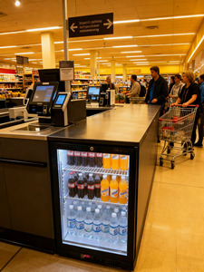 Enfriador de Barra para Exteriores, Comercial y Doméstico, de Acero Inoxidable Negro, Integrado, a Gas, con Enfriamiento Rápido y Control Digital, 150 - Product Image 4