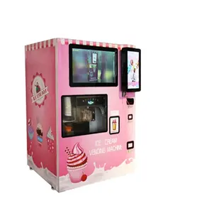 CE Bersertifikat Koin Dioperasikan Es Krim Mesin Penjual Es Krim Mesin Penjual Otomatis Yang Dioperasikan dengan Koin Dibuat Di Cina