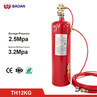 Système d'extinction automatique d'incendie NOVEC 1230 à agent nettoyant, en acier au carbone, 3kg, 6kg, 12kg, certifié CE, directement de l'usine