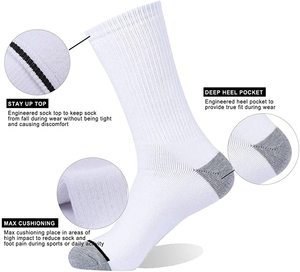 Enerwear Paquete de 10 Pares de <span class=keywords><strong>Calcetines</strong></span> Deportivos de Algodón para Hombre, Absorbentes de Humedad, con Amortiguación Gruesa, para Hombre y <span class=keywords><strong>Mujer</strong></span> - Product Image 6