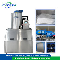 Machine à glace en flocons 500 kg, 220V 50/60Hz, monophasé, avec bac à glace