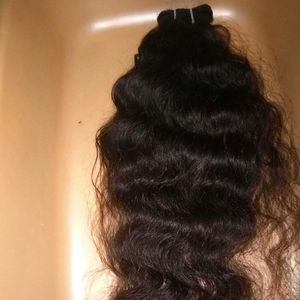 Grade 12A Virgin Indian Remy Hair <b>Machine</b> Double Weft Bulk Extensions Cheap Loose <b>Weave</b> Afro/Wave Styles All Colors Direct India - Product Image 1