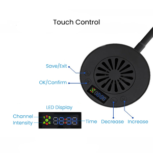 Éclairage LED Nano Reef Spectra Aqua Knight <span class=keywords><strong>V2</strong></span> 36W avec minuteur intégré, éclairage d'aquarium marin à spectre complet pour réservoir de coraux - Product Image 2