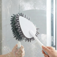Brosse à poussière en microfibre douce et lavable, non rayante, avec tête détachable pour le nettoyage de la maison, du bureau et de la voiture