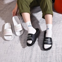 Tongs de mode personnalisées pour le dropshipping – Sandales d'extérieur antidérapantes en PVC durable pour hommes et femmes, idéales pour salles de bain, salons de beauté, gymnases et couples
