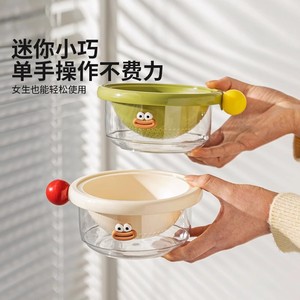Double Layer Fruit Drain <b>Basket</b> With Container Washing And Filtering 2 In 1 Thickened Vegetable Strainer For Kitchen Use - Product Image 5