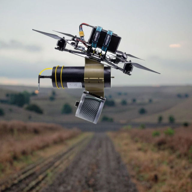 Ultra-long Distance Carbon Fiber Fiber Optic Module for FPV Drones with 10/15/20/25/30km Range and Anti-Interference