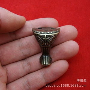 Chengyu Chengyu C006 meubles matériel coin Base pieds Antique boîte en bois cadeau bête à quatre côtés H - Product Image 2