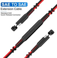 Câble d'extension SAE, câble de connecteur d'alimentation SAE, à déconnexion rapide, pour automobile, camping-car, moto