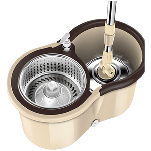 Stainless Steel Floor Cleaning Adjustable Rotating <b>Microfiber</b> Spinning <b>Mops</b> 360 Degree Rotatable Magic Bucket Set Self-Wringer - Product Image 3