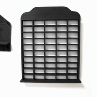 Étagère murale multifonctionnelle détachable en bambou et fer, noire, pour décoration moderne de la maison, jouets de bébé, voiture, salon