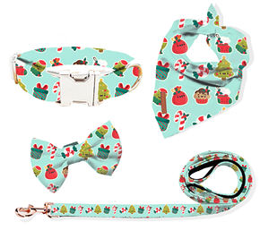 Set Kalung dan Tali Anjing Natal Halloween Grosir Collares Para De Perros dengan Lepas Cepat untuk Semua Musim - Product Image 3