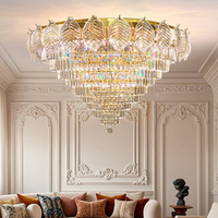 Lustre de Mariage Vintage Moderne en Cristal, Lampe de Plafond de Luxe pour Hôtel, Salon, Chambre à Coucher, Luminaire Suspendu LED