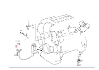 Capteur de niveau d'huile moteur premium OE A2759050000 avec faisceau de câblage pour pièces de rechange d'entretien automobile BMW
