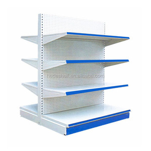 Perforado de doble <span class=keywords><strong>lado</strong></span> tienda góndola estante de la tienda <span class=keywords><strong>al</strong></span> por mayor equipos nuevo diseño estanterías de <span class=keywords><strong>supermercados</strong></span> - Product Image 3